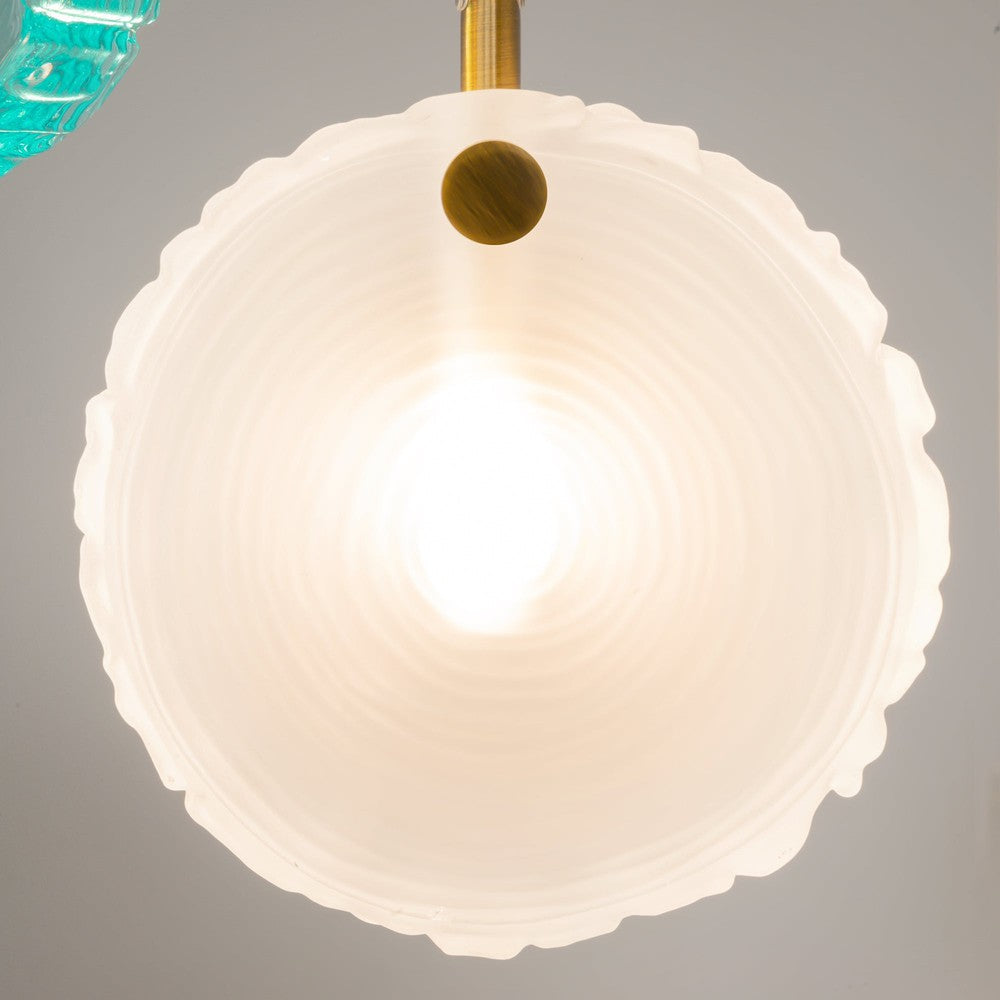 Frozen Pendant Lamp With Brass Styling - Seven Lights-Maytoni-South Charlotte Fine Lighting