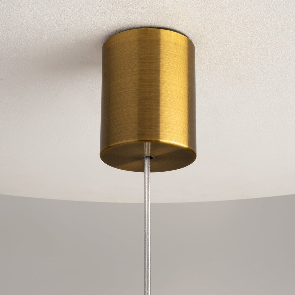 Frozen Pendant Lamp With Brass Styling - Single Light-Maytoni-South Charlotte Fine Lighting