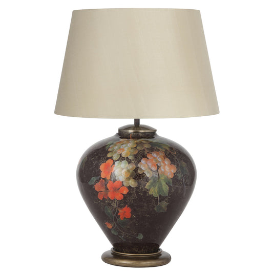 Fruit and flower ginger glass table lamps UK supplied by South Charlotte Fine Lighting