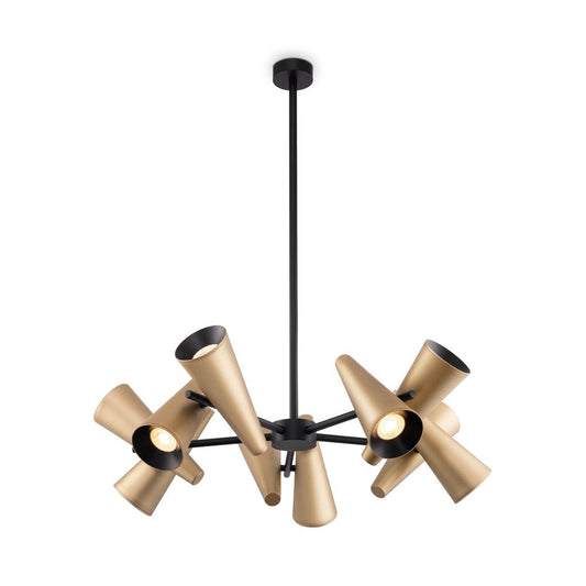 Giro Chandelier With Brass Styling-Maytoni-South Charlotte Fine Lighting