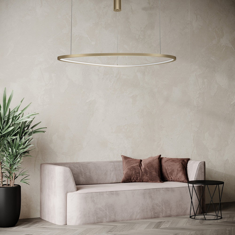 Glint Pendant Lamp With Brass Styling - Large-Maytoni-South Charlotte Fine Lighting