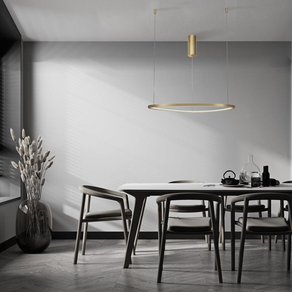 Glint Pendant Lamp With Brass Styling - Medium-Maytoni-South Charlotte Fine Lighting