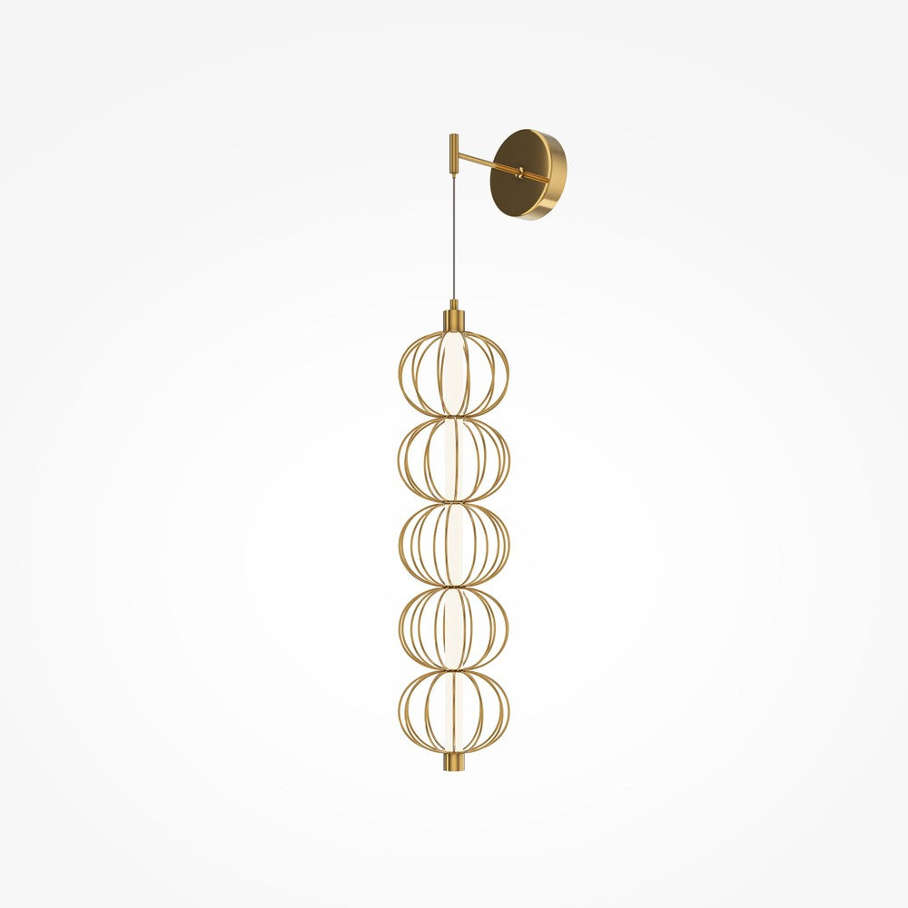 Golden Cage Wall Lamp With Gold Styling-Maytoni-South Charlotte Fine Lighting