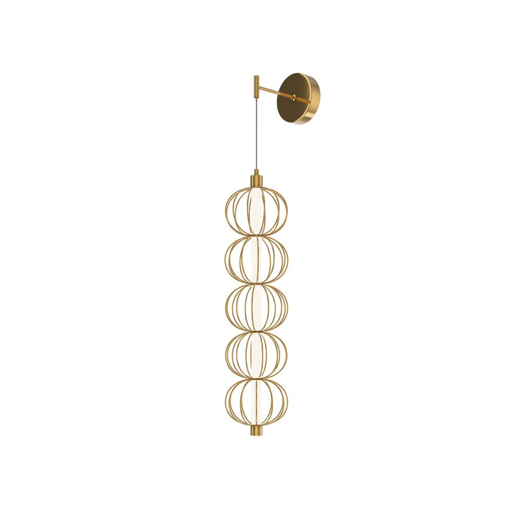 Golden Cage Wall Lamp With Gold Styling-Maytoni-South Charlotte Fine Lighting