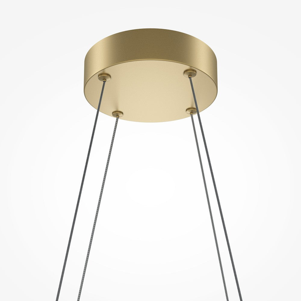 Halo Crosshatch Pendant Lamp With Brass Styling-Maytoni-South Charlotte Fine Lighting