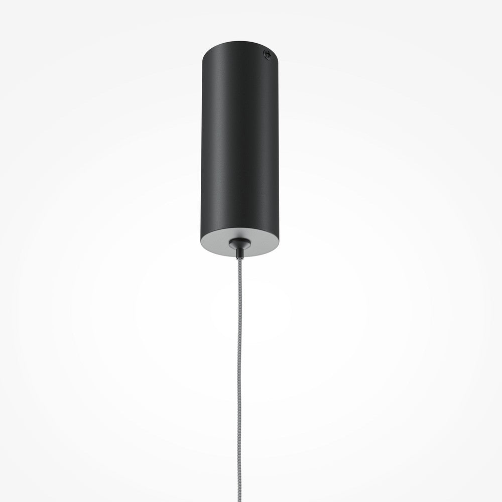 Halo Linear Pendant Lamp In Black-Maytoni-South Charlotte Fine Lighting