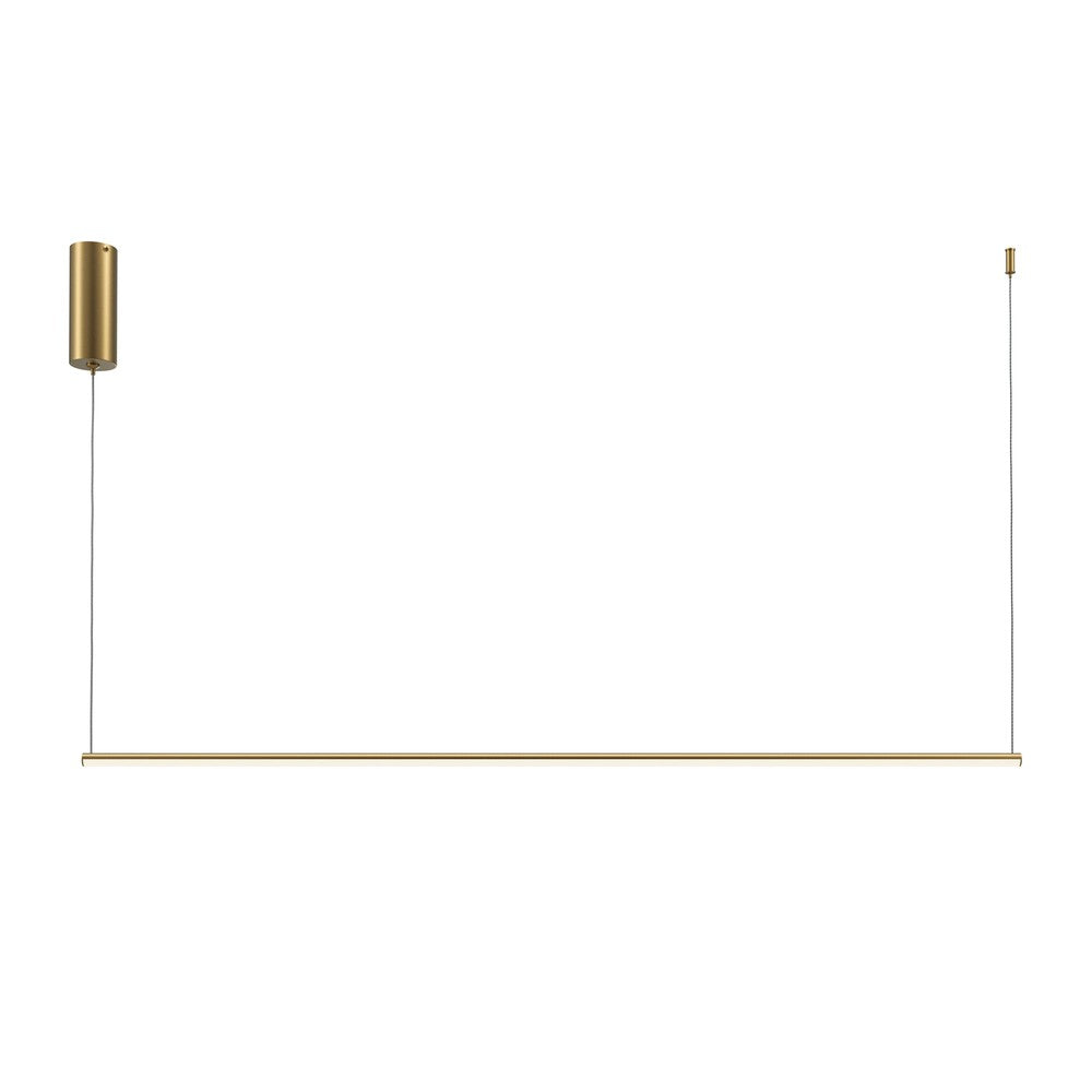 Halo Long Pendant Lamp With Brass Styling-Maytoni-South Charlotte Fine Lighting