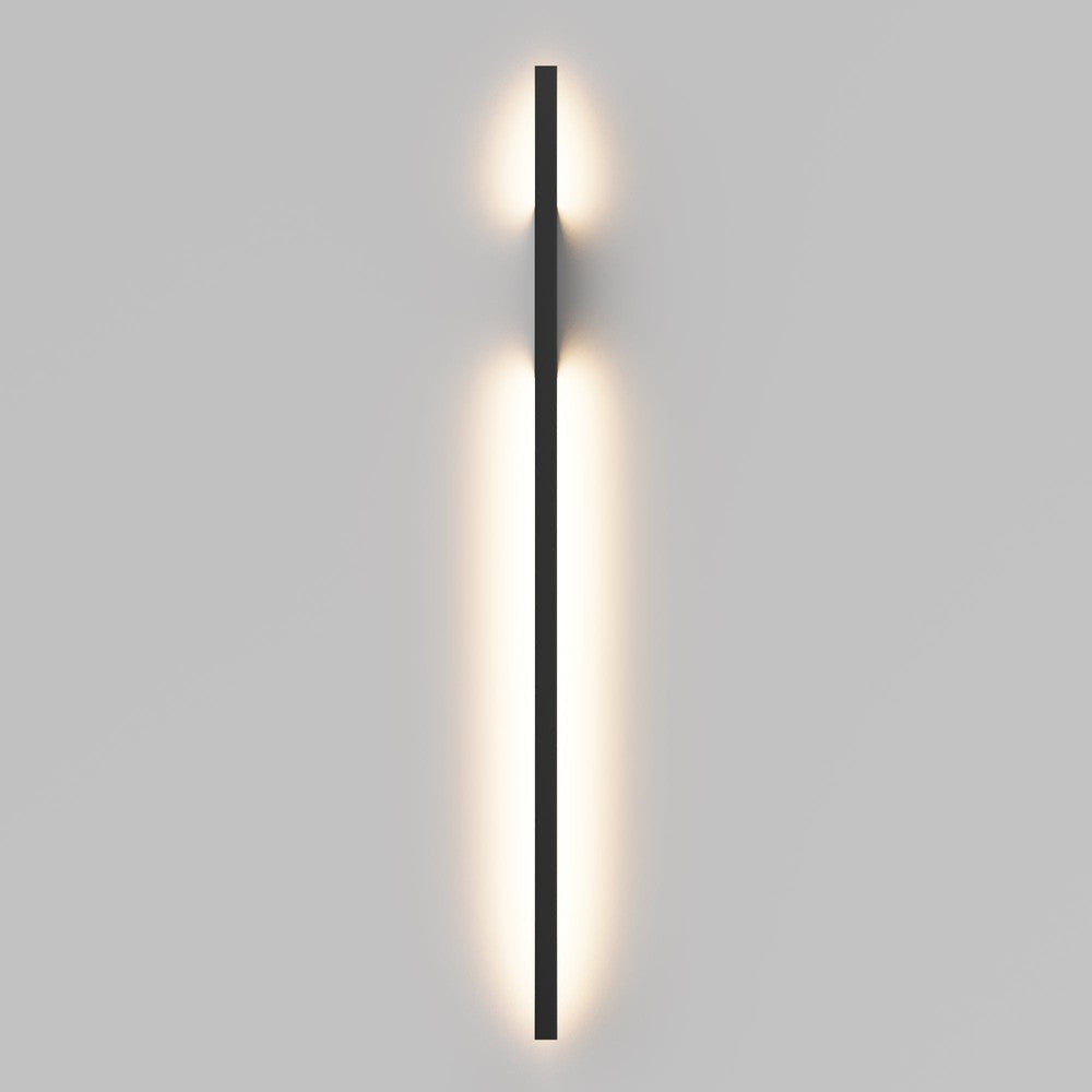 Halo Vertical Wall Lamp In Black-Maytoni-South Charlotte Fine Lighting