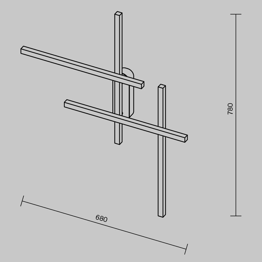 Halo Wall Lamp In Black-Maytoni-South Charlotte Fine Lighting