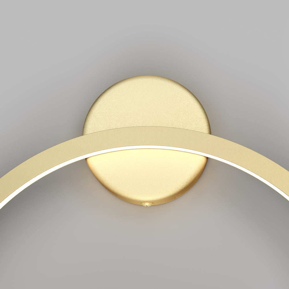 Halo Wall Lamp With Brass Styling - Small-Maytoni-South Charlotte Fine Lighting