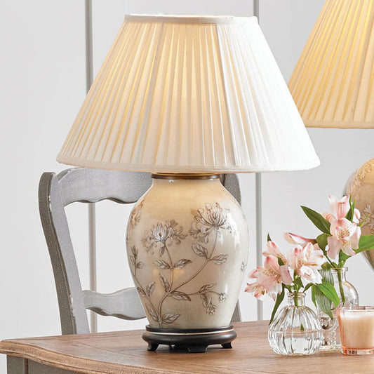 Honeysuckle Floral Table Lamp by Jenny Worrall and sold by South Charlotte Fine Lighting.