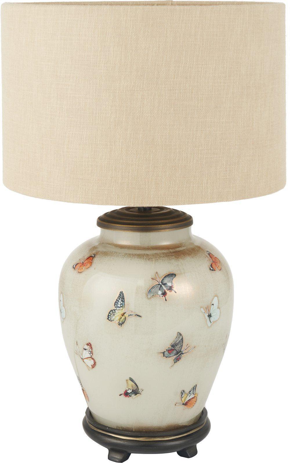 Butterflies Small Glass Table Lamp Base