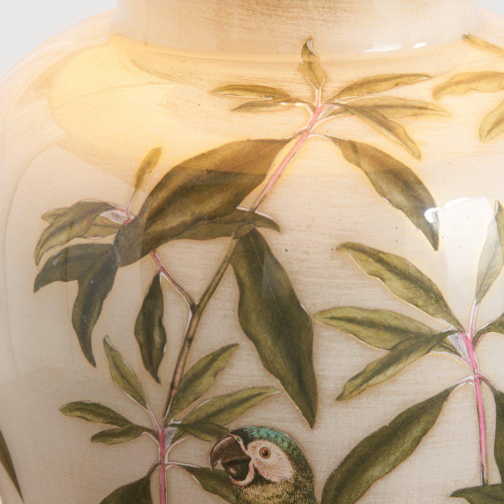 Detail on Parrot Small Glass Table Lamp Base