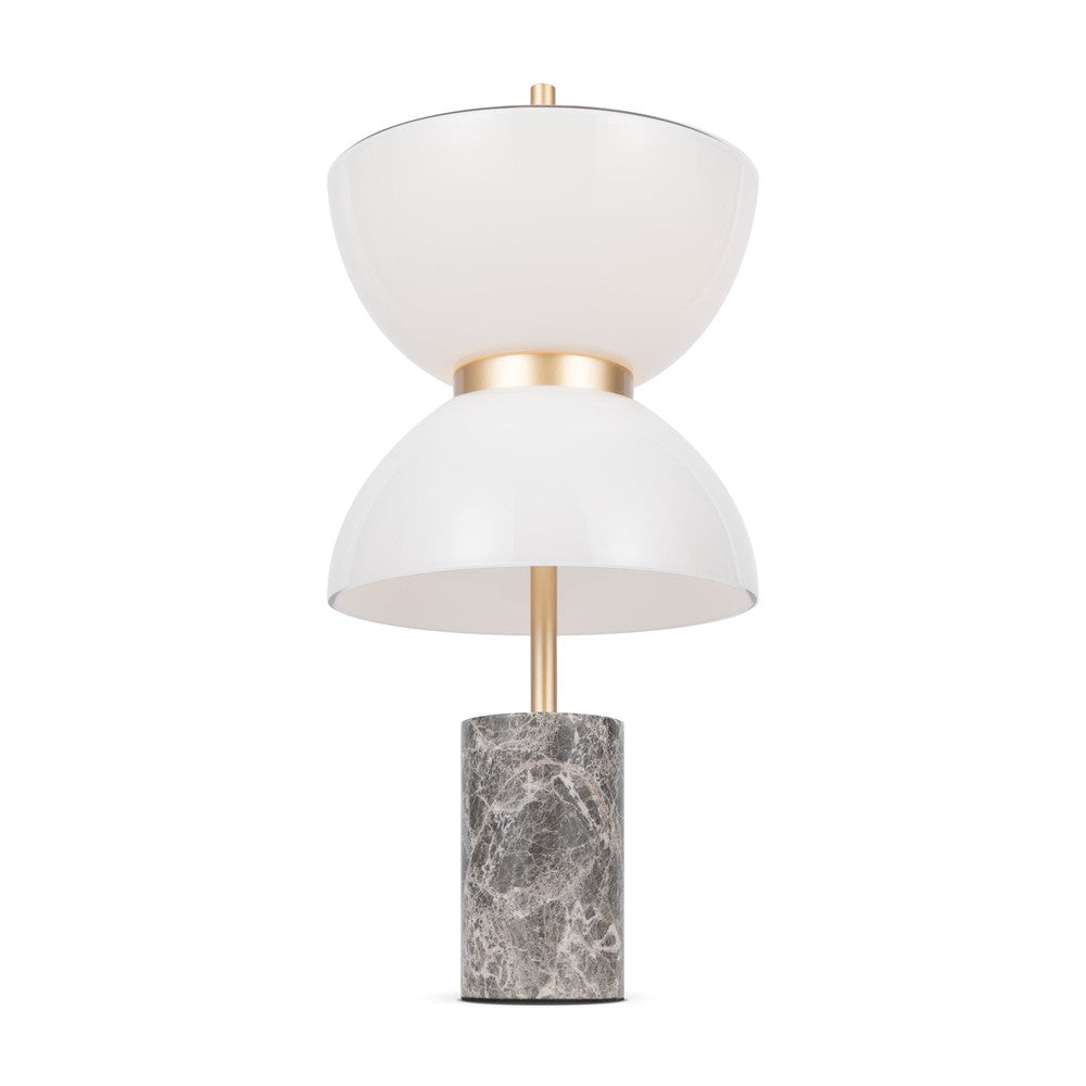 Kyoto Table Lamp With Gold and grey Styling-Maytoni-South Charlotte Fine Lighting