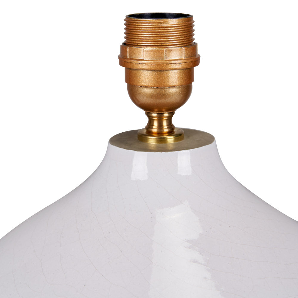 Lamp holder detail on the Willow terracotta table lamp