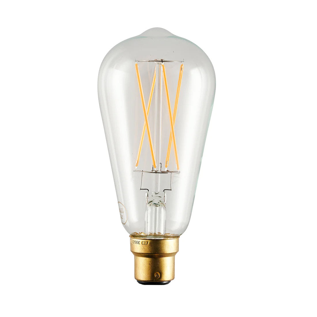 The Leo ST64 LED Light Bulb with a B22 Bayonet Cap fitting sold by South Charlotte Fine lighting