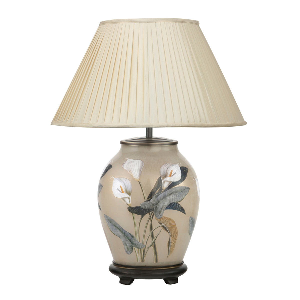 Lily table lamp with empire lampshade