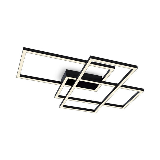 Line Ceiling Lamp In Black - Large-Maytoni-South Charlotte Fine Lighting