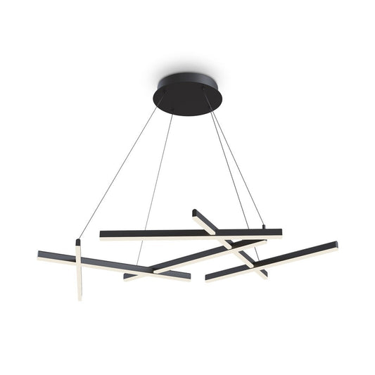 Line Pendant Lamp In Black-Maytoni-South Charlotte Fine Lighting