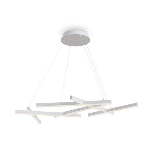 Line Pendant Lamp In White-Maytoni-South Charlotte Fine Lighting