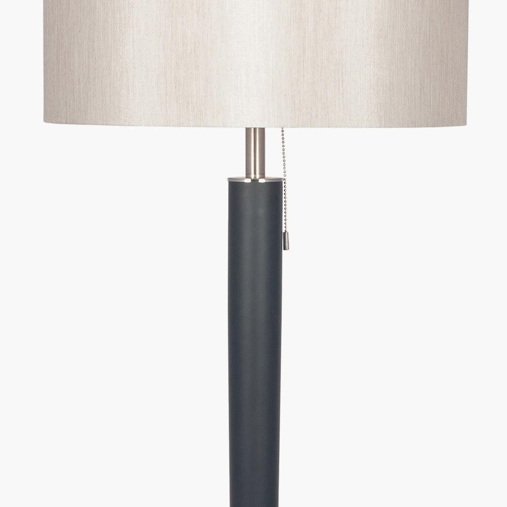 Pull switch on Lowry contemporary floor lamp sold by South Charlotte Fine Lighting