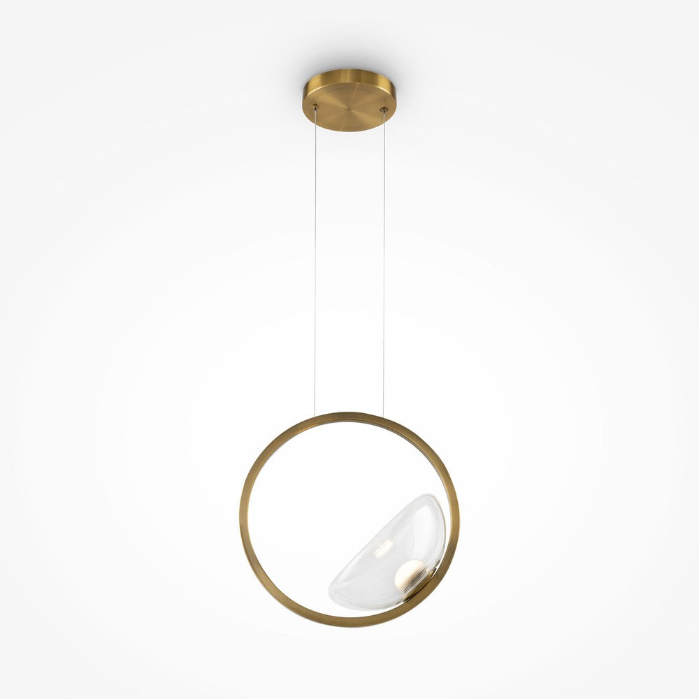 Lunare Pendant Lamp With Brass Styling-Maytoni-South Charlotte Fine Lighting