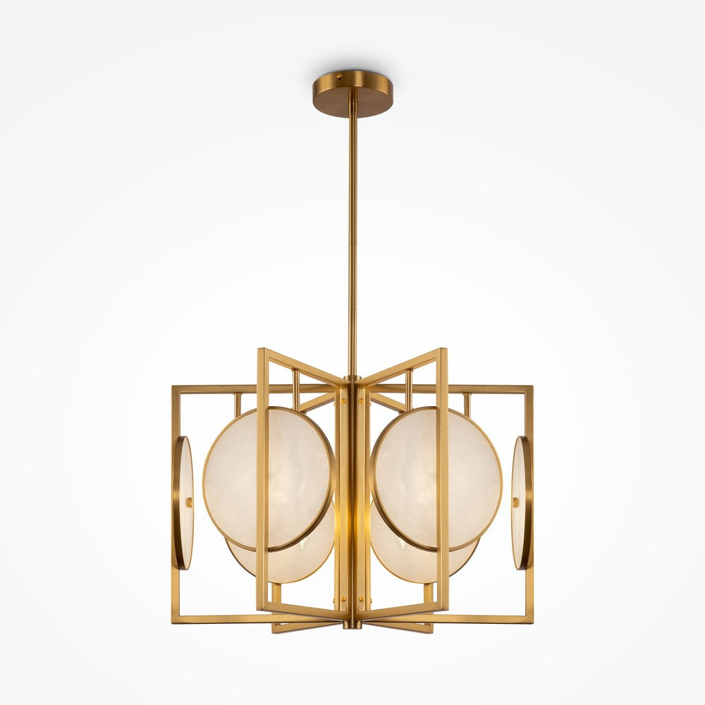 Marmo Chandelier With Gold Styling-Maytoni-South Charlotte Fine Lighting