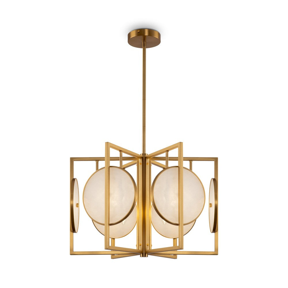 Marmo Chandelier With Gold Styling-Maytoni-South Charlotte Fine Lighting