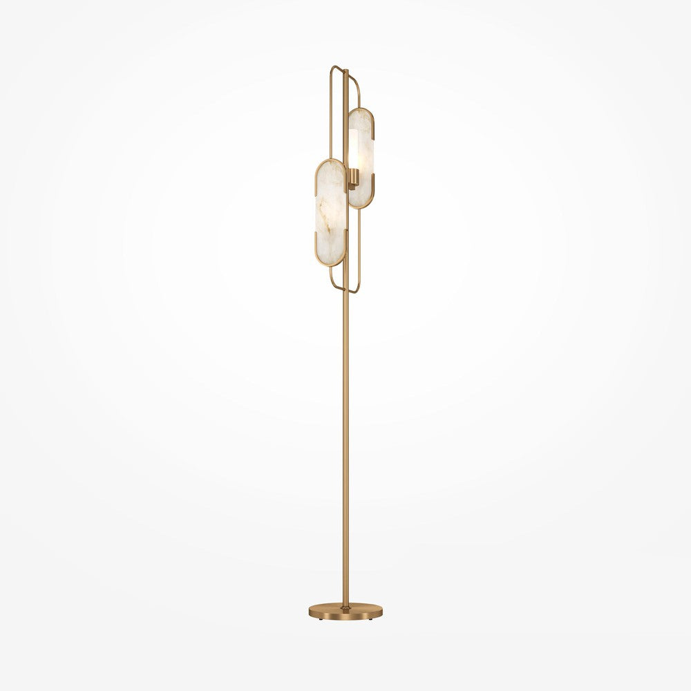 Marmo Floor Lamp With Gold Styling-Maytoni-South Charlotte Fine Lighting