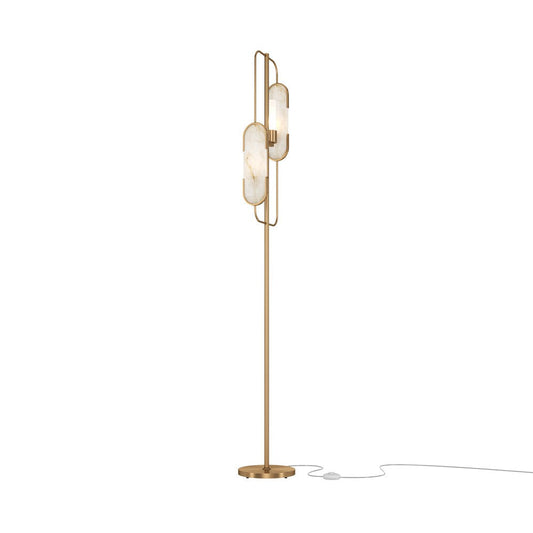 Marmo Floor Lamp With Gold Styling-Maytoni-South Charlotte Fine Lighting