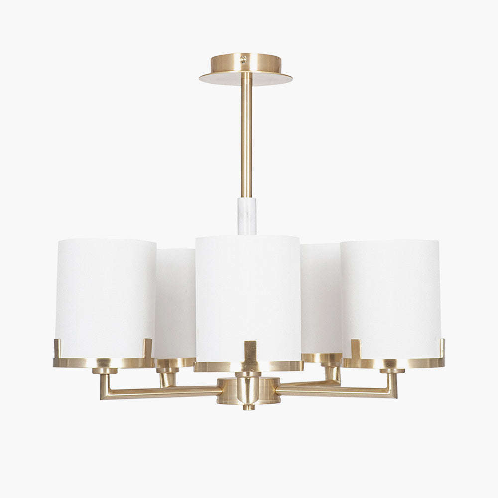 Midland pendant lights gold pictured from the side