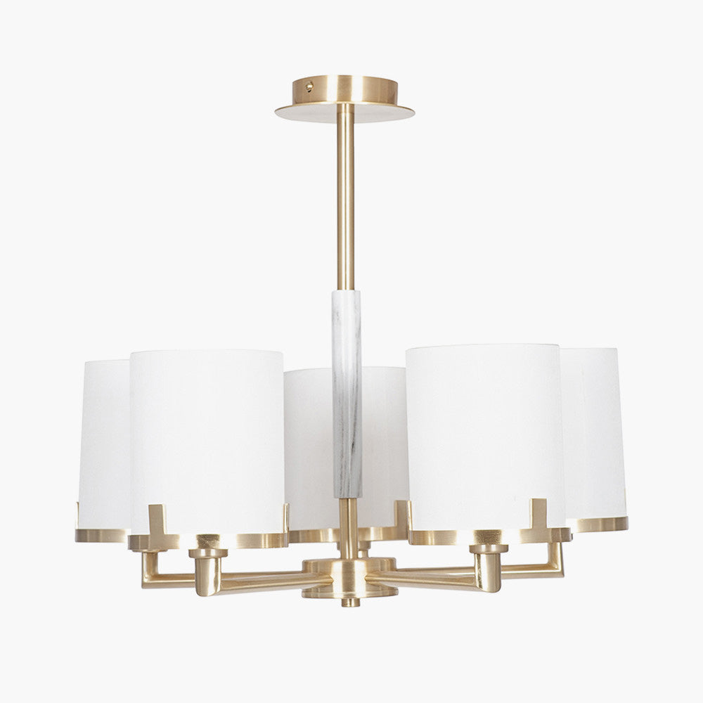Midland pendant lights gold with marble effect