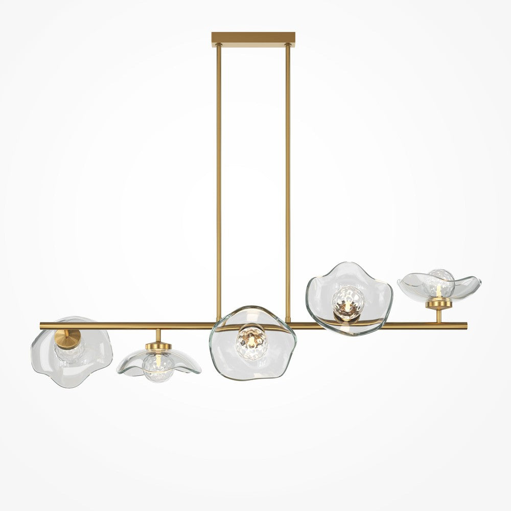 Miracle Pendant Lamp With Brass Styling - Five Lights-Maytoni-South Charlotte Fine Lighting