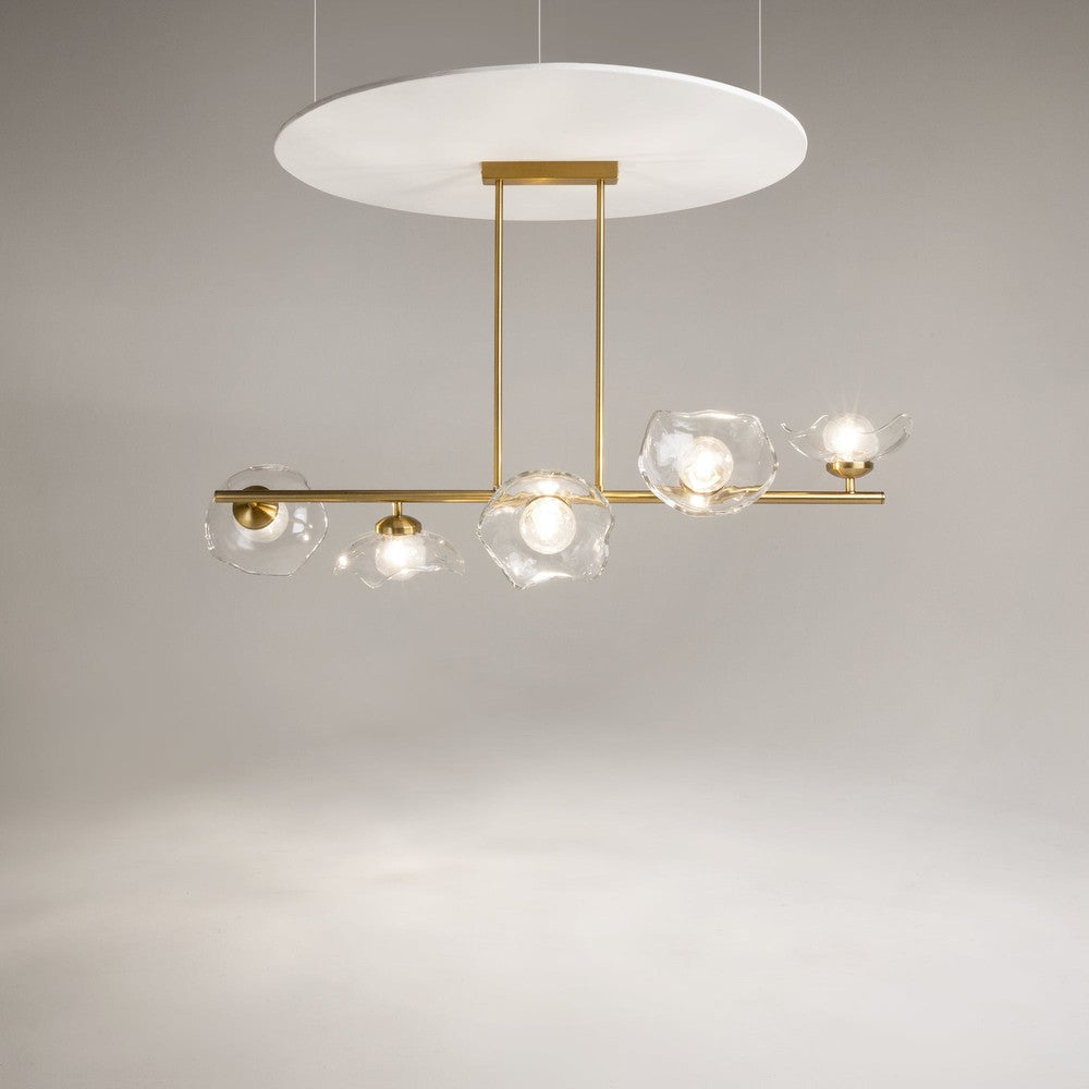 Miracle Pendant Lamp With Brass Styling - Five Lights-Maytoni-South Charlotte Fine Lighting