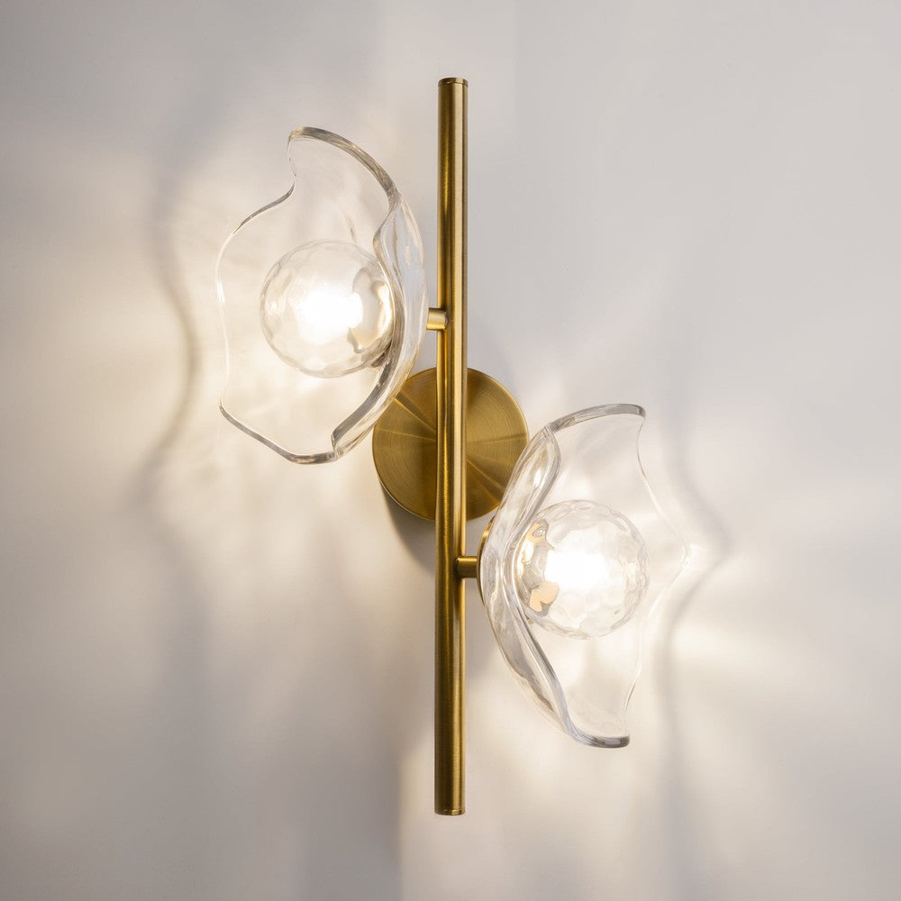 Miracle Wall Lamp With Brass Styling - Two Lights-Maytoni-South Charlotte Fine Lighting