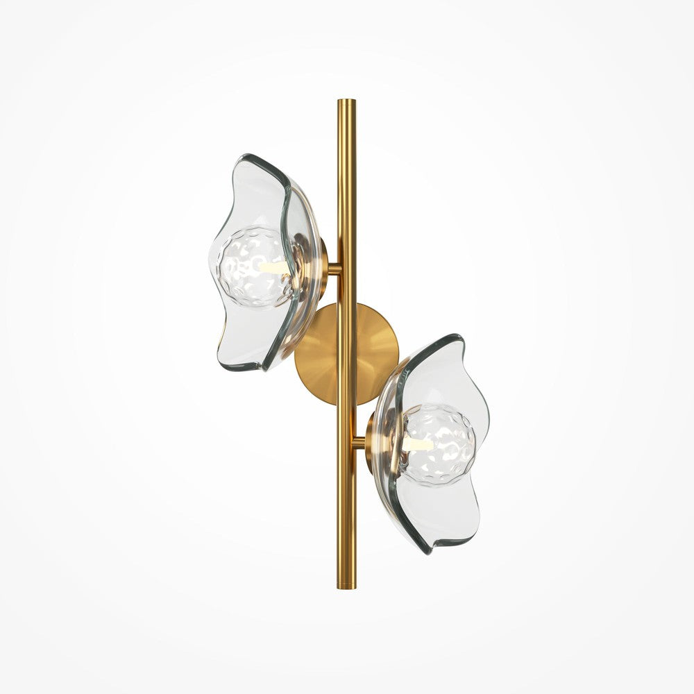 Miracle Wall Lamp With Brass Styling - Two Lights-Maytoni-South Charlotte Fine Lighting