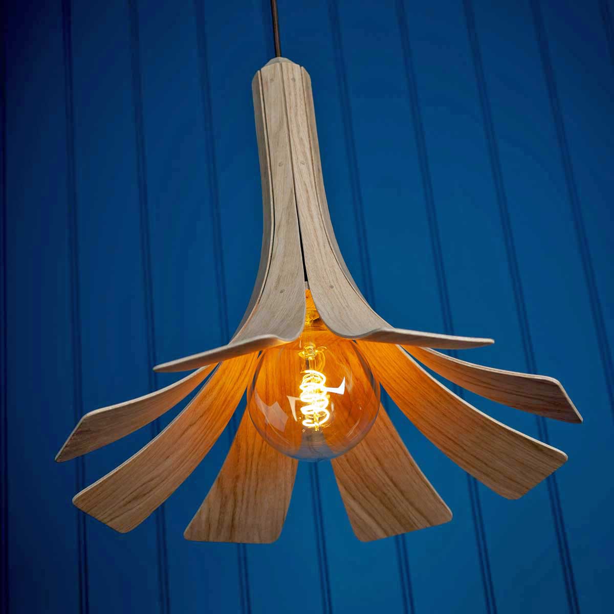 Monaco wooden pendant light made by Storm Furniture and sold by South Charlotte Fine Lighting