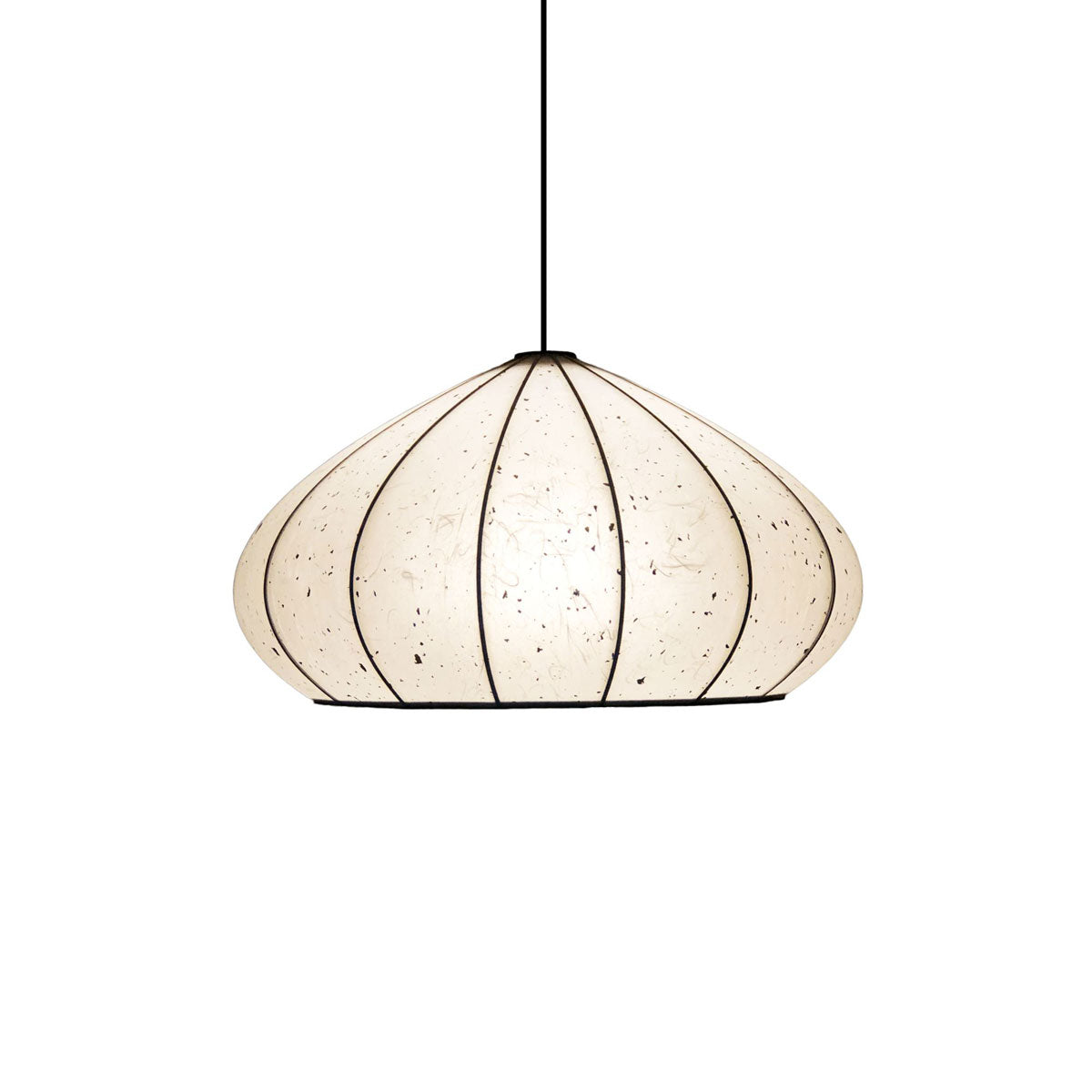 Mushroom Washi lantern pendant light sold by South Charlotte Fine Lighting