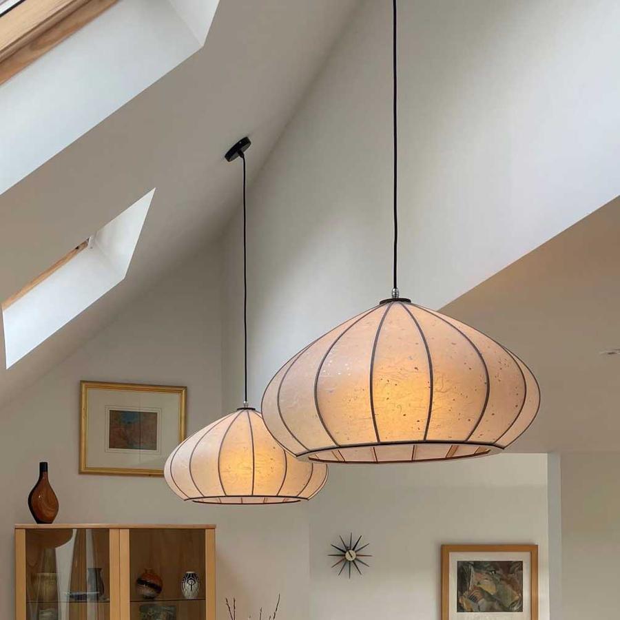 Mushroom Washi Lantern Pendant Light – South Charlotte Fine Lighting