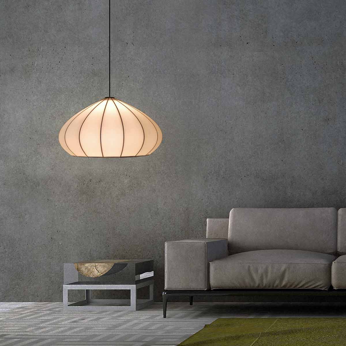 Mushroom Washi is a pendant light is a great choice for a living room
