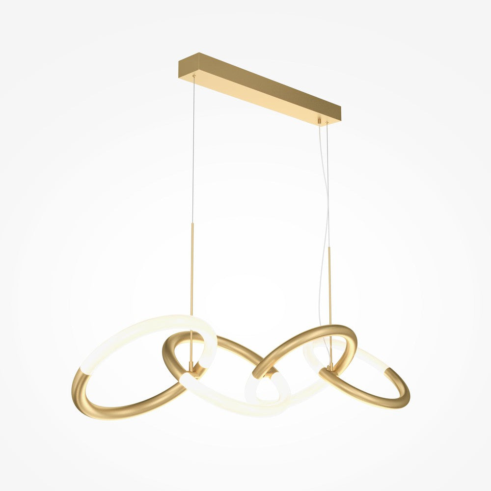 Node Pendant Linear Lamp With Gold Styling-Maytoni-South Charlotte Fine Lighting