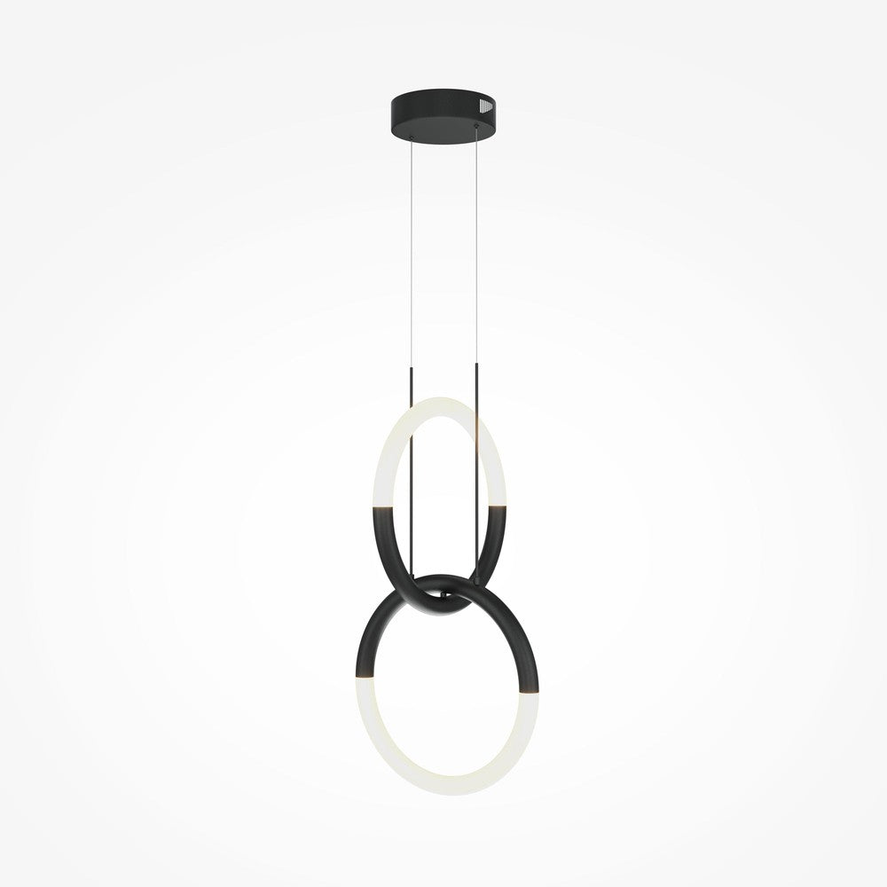 Node Vertical Pendant Lamp In Black-Maytoni-South Charlotte Fine Lighting