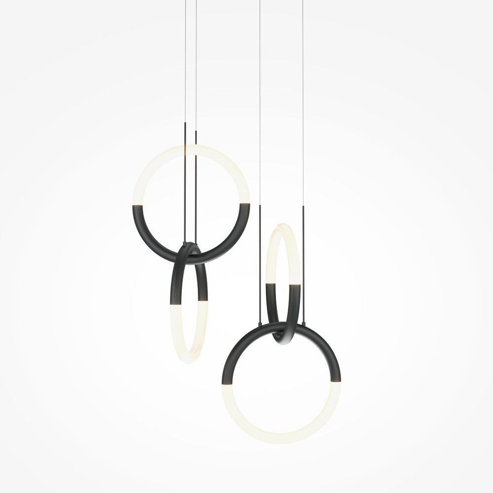 Node Vertical Pendant Lamp In Black-Maytoni-South Charlotte Fine Lighting