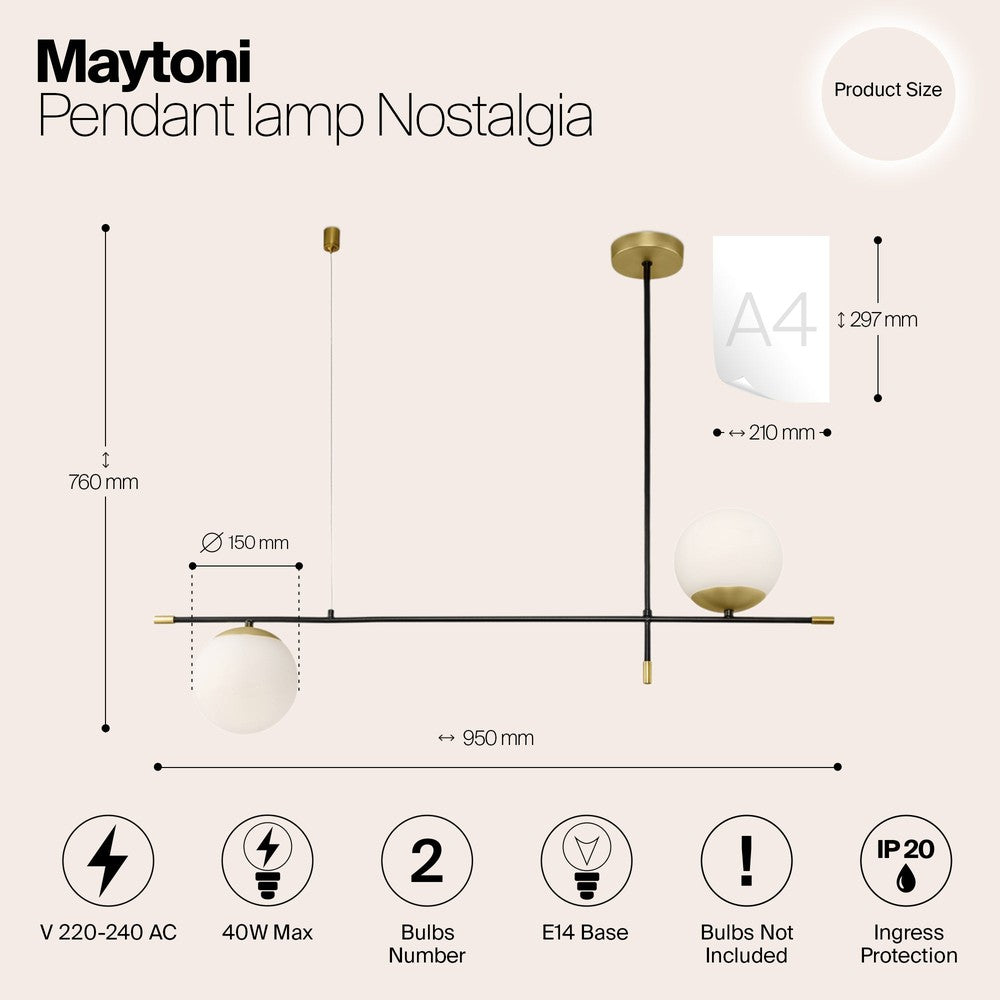 Nostalgia Pendant Lamp Lines With Gold Styling-Maytoni-South Charlotte Fine Lighting