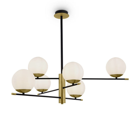 Nostalgia Six Way Chandelier With Gold Styling-Maytoni-South Charlotte Fine Lighting