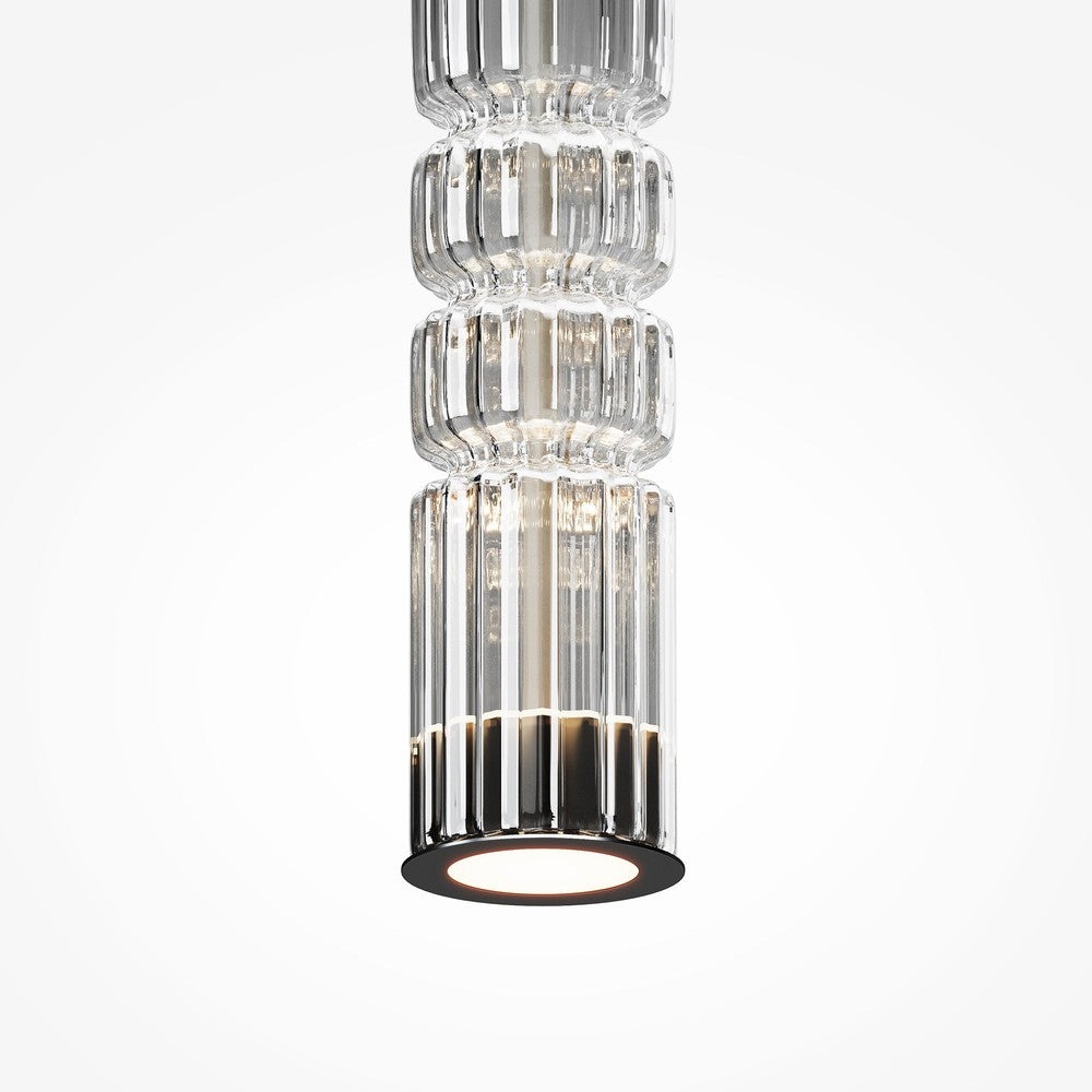 Ordo Long Pendant Lamp With Chrome Styling-Maytoni-South Charlotte Fine Lighting