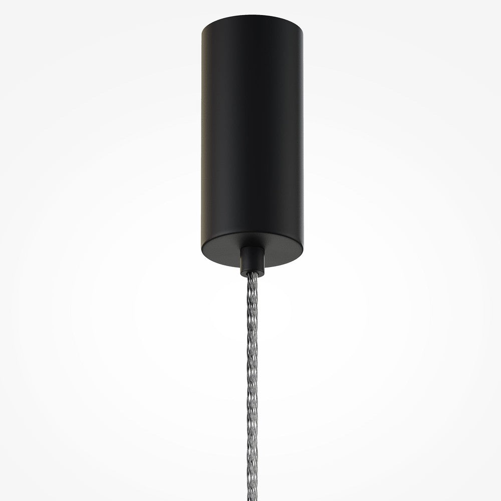 Ordo Pendant Lamp In Black With Smoky Lampshade-Maytoni-South Charlotte Fine Lighting