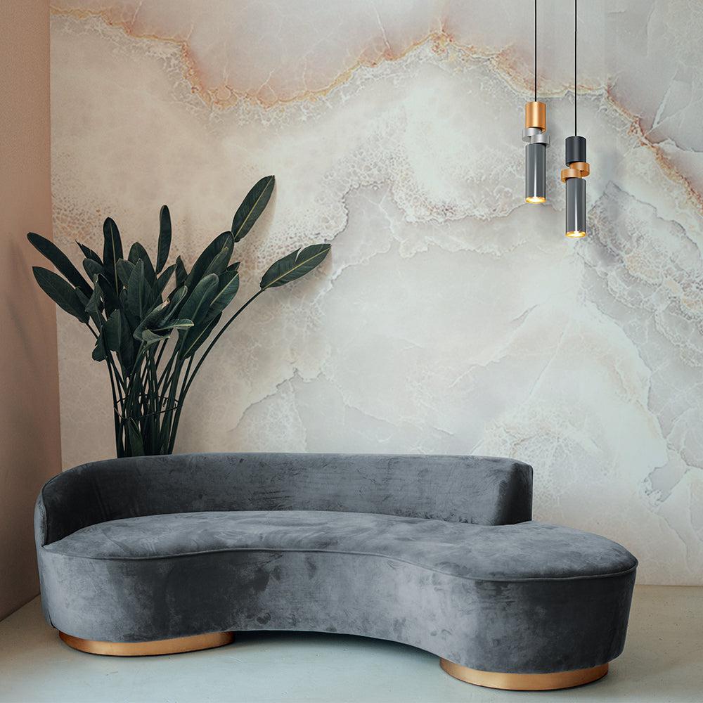 Palette Pendant Lamp In Dark Grey-Maytoni-South Charlotte Fine Lighting