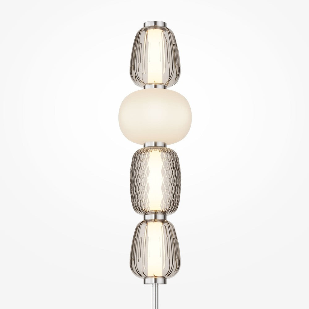 Pattern Floor Lamp With Chrome Styling-Maytoni-South Charlotte Fine Lighting