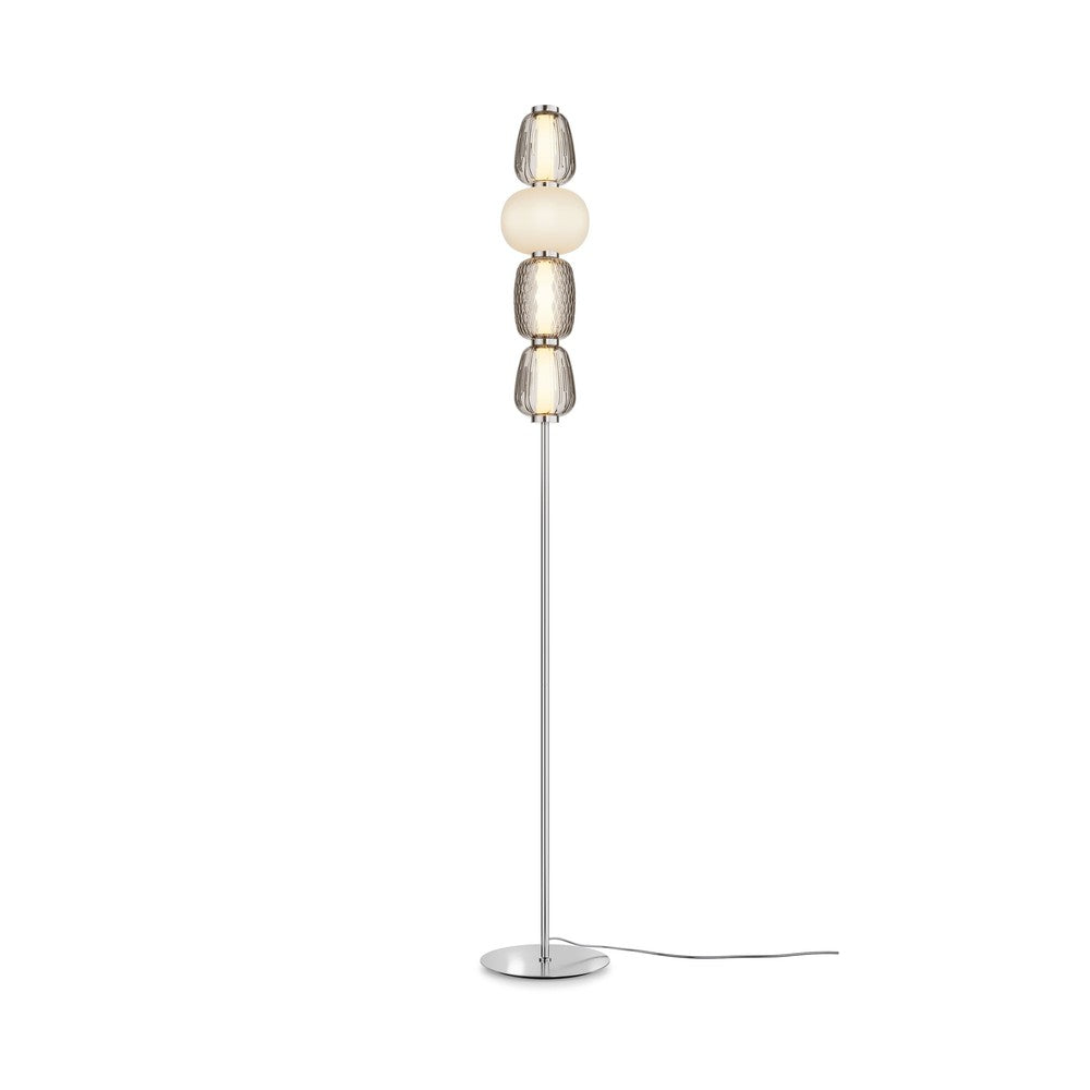 Pattern Floor Lamp With Chrome Styling-Maytoni-South Charlotte Fine Lighting